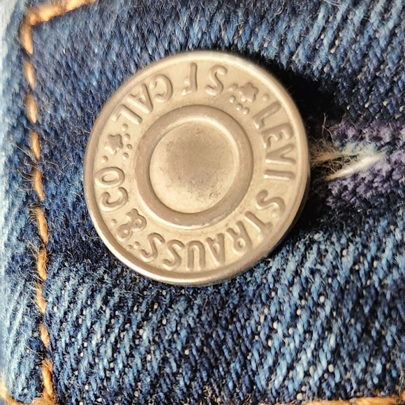 LEVI'S 510 30X32 Premium San Francisco Capital E Straight Leg Blue Jeans - Picture 5 of 13